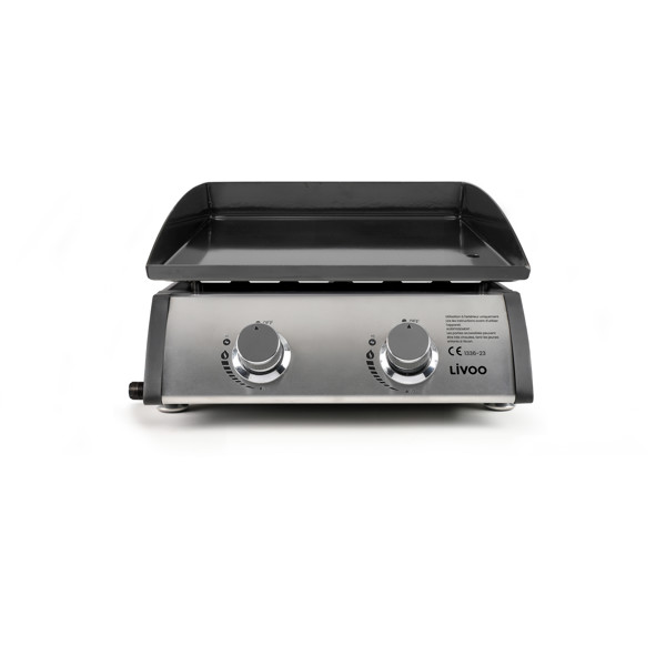 Plancha gaz 2 brûleurs
