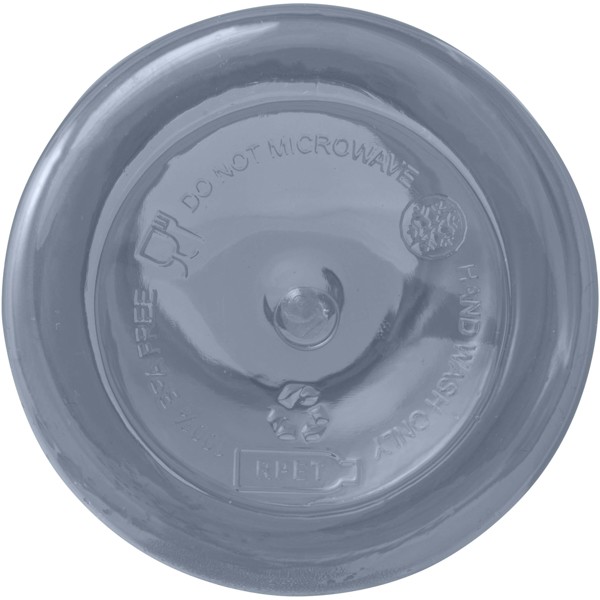 Bouteille d'eau Oregon de 400 ml en plastique recyclé avec mousqueton - Bleu hale