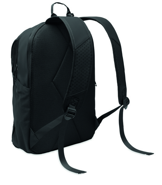 Mochila portátil 15" PU macio Korovin - Preto