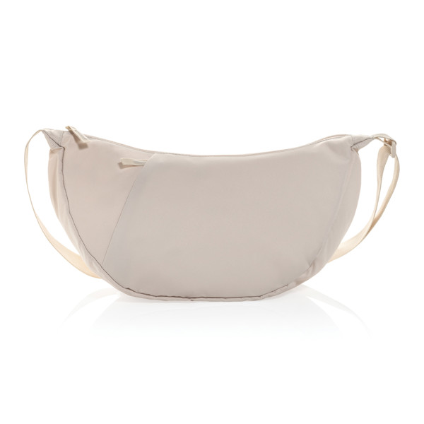 Crossbody Crescent XL z RPET AWARE™  ve tvaru půlměsíce - Béžová
