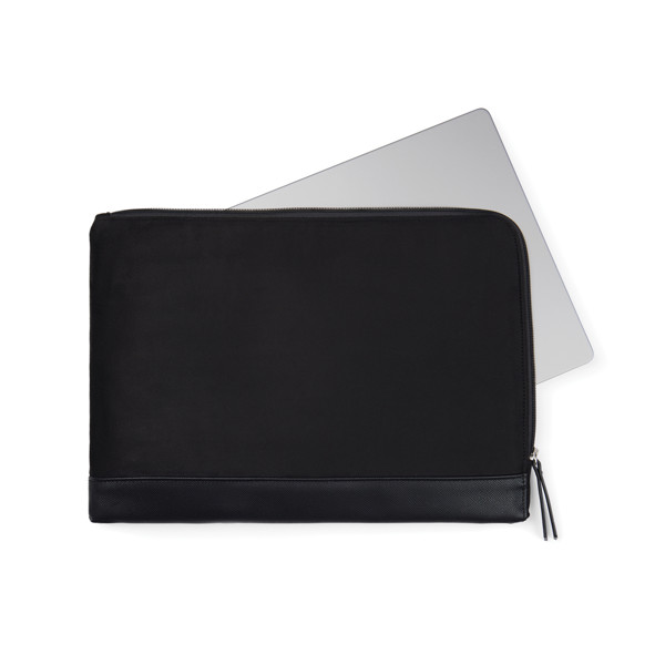 VINGA Marlow 16" Laptop Sleeve aus RCS recyceltem Polyester - Schwarz