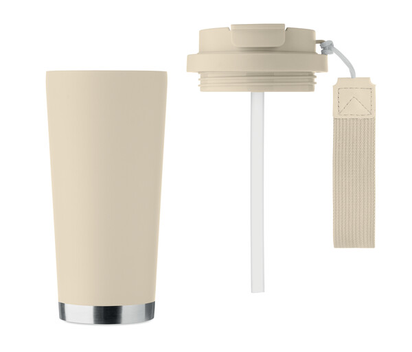 Double wall tumbler 500ml Topaz Large - Beige