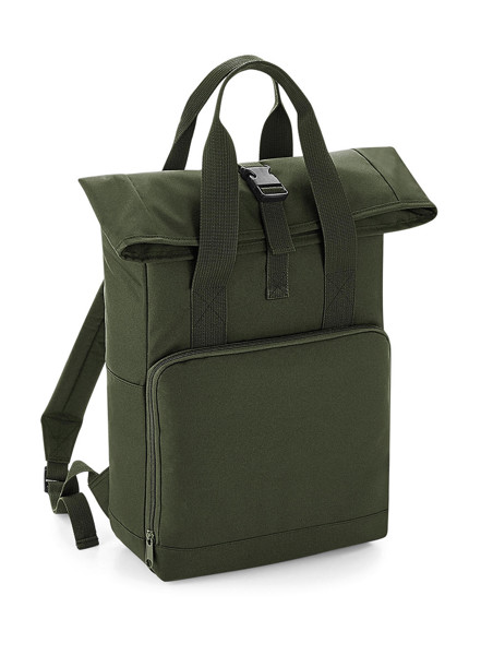 Twin Handle Roll-Top Backpack - Blush Pink / ONE SIZE