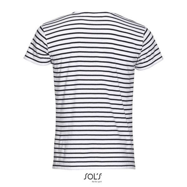Sol's Miles Men - Round Neck Striped T-Shirt - S