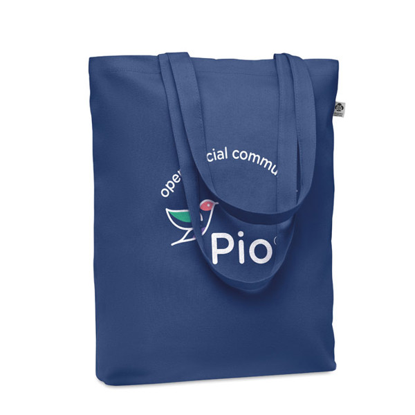 Coco canvas shopping bag organic cotton, 270 g/m² - Blue
