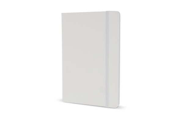 Cahier A5 PU avec pages pointillées - Blanc