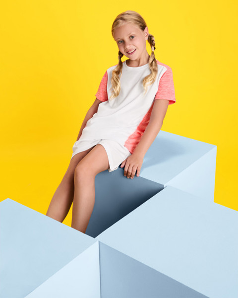 T-Shirt Zolder - WHITE/HEATHER BLACK / S