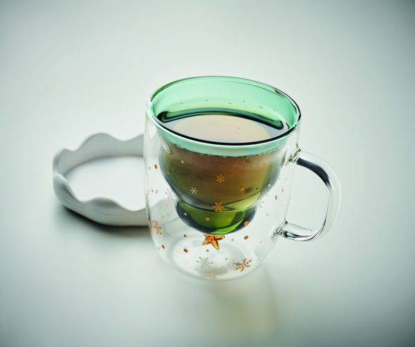 Verde mug, double wall borosilicate, 250ml