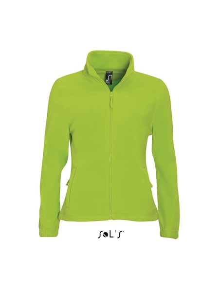 Sol's North Women - Μπουφάν Fleece με φερμουάρ - Lime / L