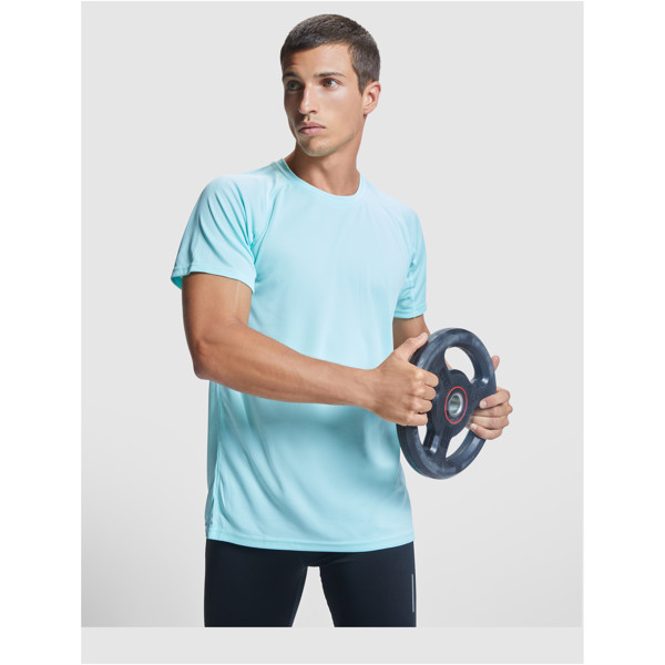 T-shirt Bahrain en maille piquée à manches courtes pour homme - Pink Fluor / S