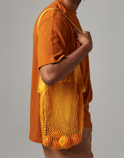 Organic Cotton Mesh Grocery Bag - Amber / ONE SIZE