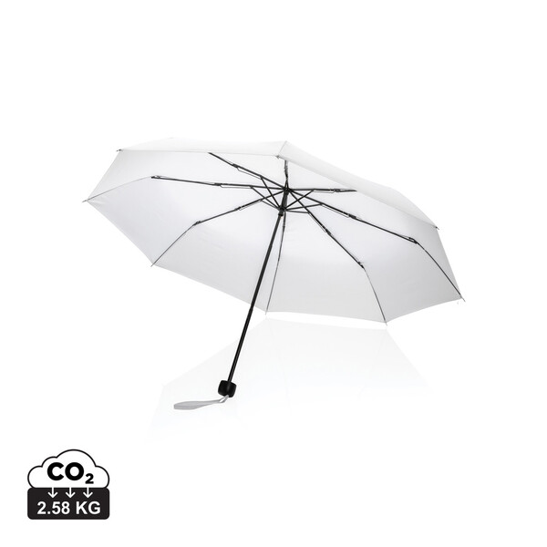 Mini parapluie 20.5" en rPET 190T Impact AWARE™ - Blanc