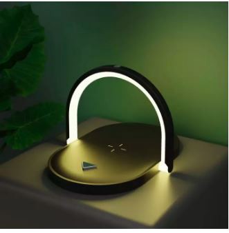 Wireless charger with LED lighting