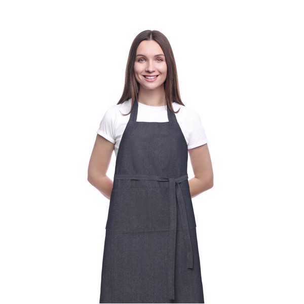 Jeen 200 g/m² recycled denim apron - Dark Blue