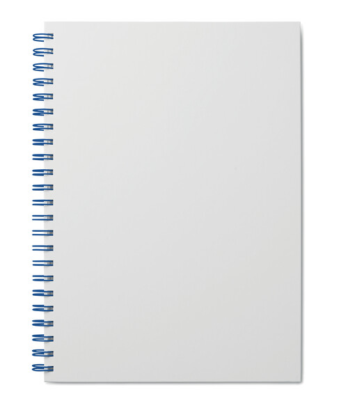 A4 collegebook with your design hard cover and sheets - Cool blue