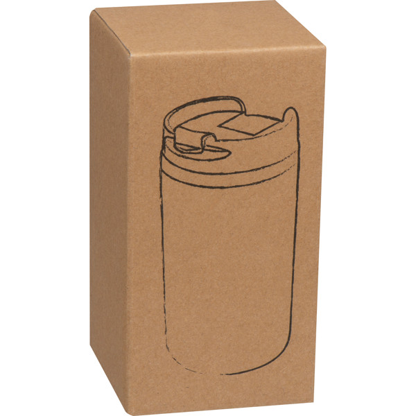 GARY Fém termoszbögre, 250 ml - Red