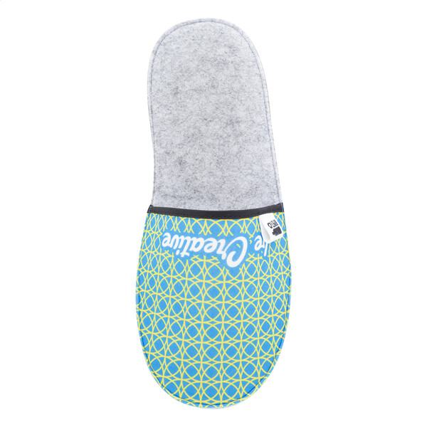 Custom Rpet Slippers CreaFelt Slip - White / Grey / 43