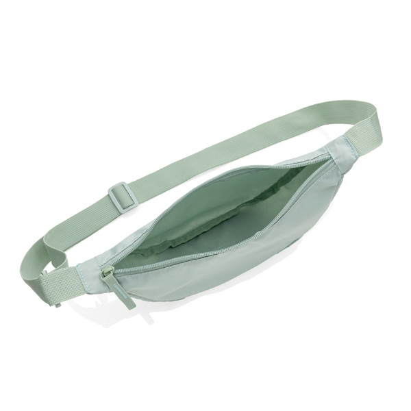 Crescent AWARE™ RPET half moon sling bag - Iceberg Green