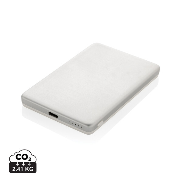 Orion RCS r-aluminium 5000 mah 5W magnetische powerbank - Zilver