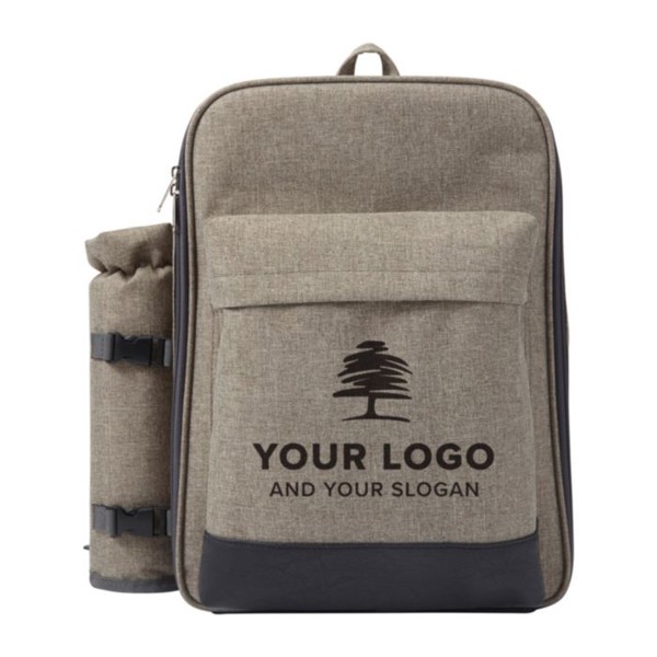 Mochila de poliéster para picnic (600D) Allison - Light Grey