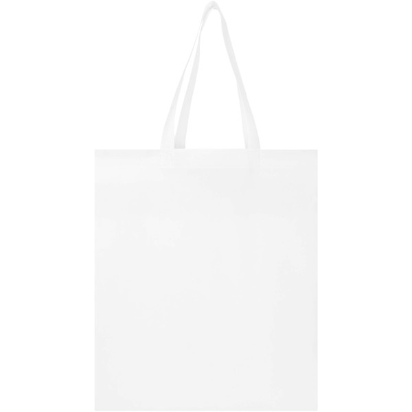 EcoSeal GRS-recycelte Nonwoven Tragetasche mit Zeitenfalten 12 L - weiss