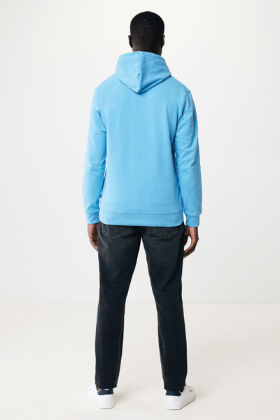 Sweat à capuche en coton recyclé Iqoniq Jasper - Tranquil Blue / XL