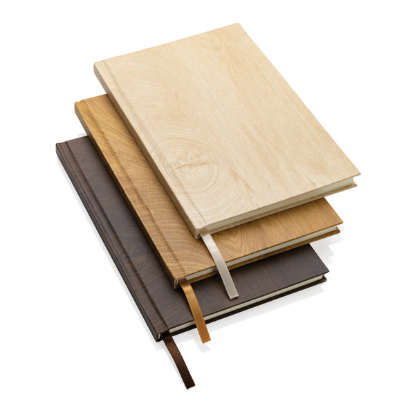 Kavana wood print A5 notebook - Brown