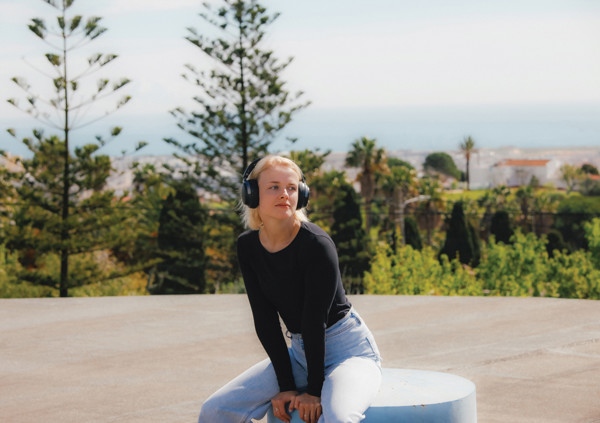 Casque ANC en plastique recyclé RCS Soundpro - Noir