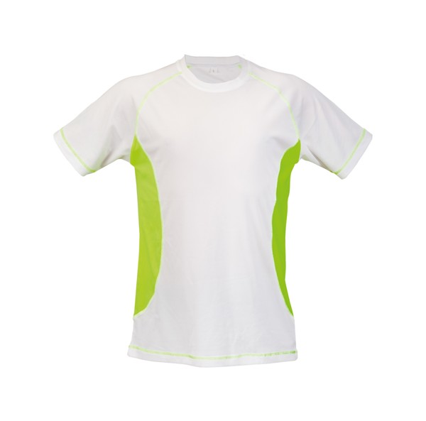 Sport T-Shirt Combi - Fluorescent Yellow / White / XXL