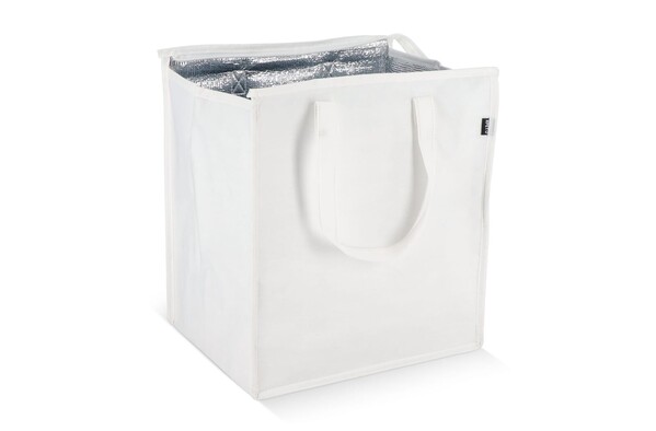 R-PET Sac isotherme non tissé 33x 25,5 x 37cm 75g/m² - Blanc