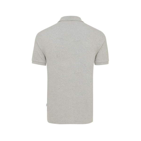 Polo en coton piqué et recyclé Iqoniq Yosemite - Heather Grey / XXL