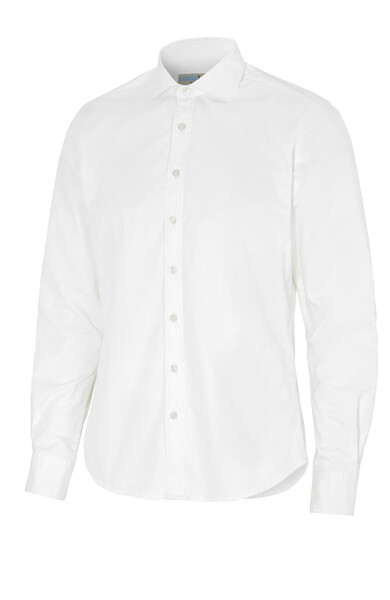 Cottover Gots Twill Slim Fit Man white 40