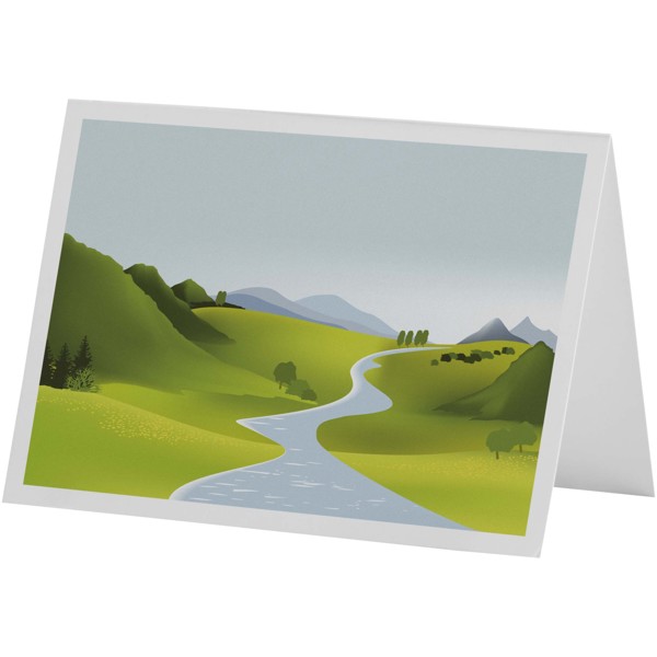 Herald A6 greeting card - White