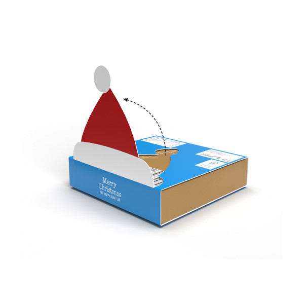 Lindt present, promotional slipcase, LINDOR mini chocolate balls & Santa | 7 LINDOR Mini balls & 1 Santa Claus, 42 g