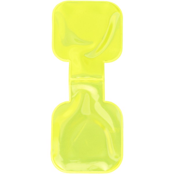 Íman refletor de PVC quadrado RFX™ - Amarelo neón