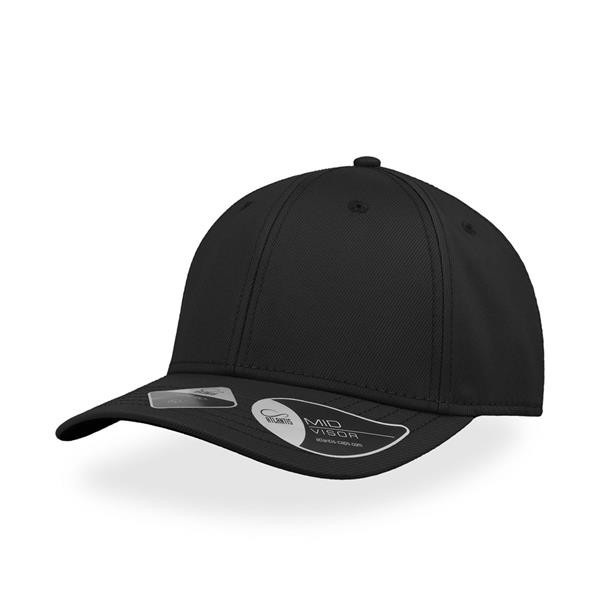 Boné Base, 75% Nylon/ 20% Algodão/ 5% Elastano - Preto