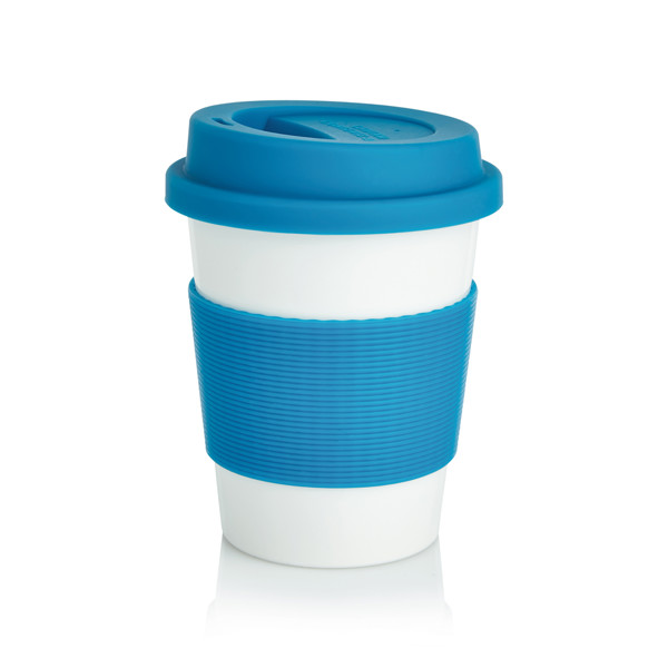 PLA coffee cup - Blue / White