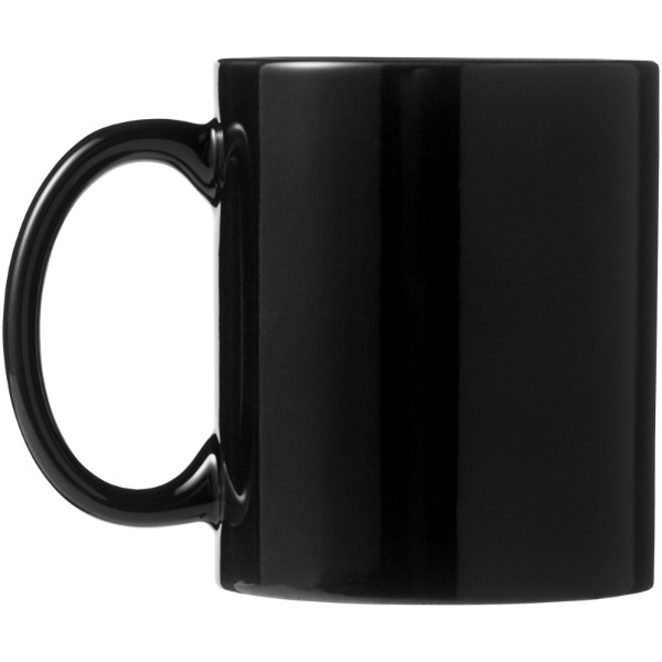 Caneca de cerâmica "Santos" - Preto Liso