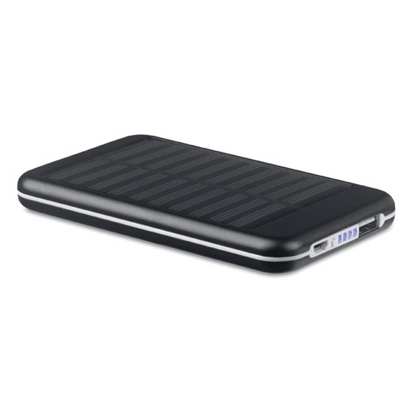 Powerbank solaire 4000mAh Solarflat - Noir