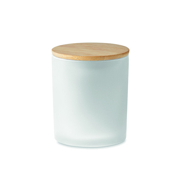 Candela di cera vegetale 120 g Keops Small - Bianco