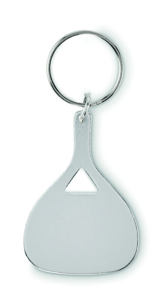 Aluminium key ring Kepad - Matt Silver