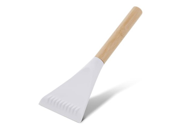 Ice Scraper Bamboo & R-PP - White