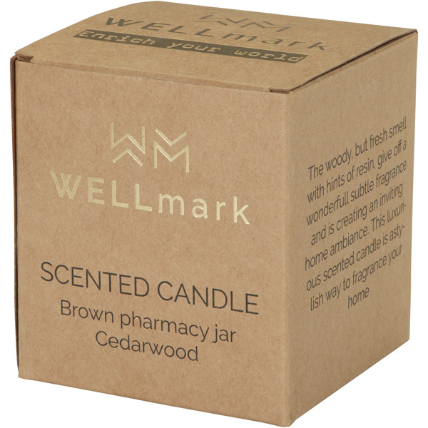 Wellmark Let's Get Cozy 650 g scented candle - cedar wood fragrance