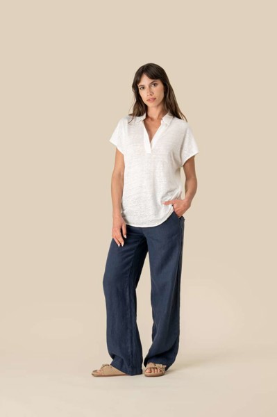 Ladies’ Linen Polo Shirt - XS