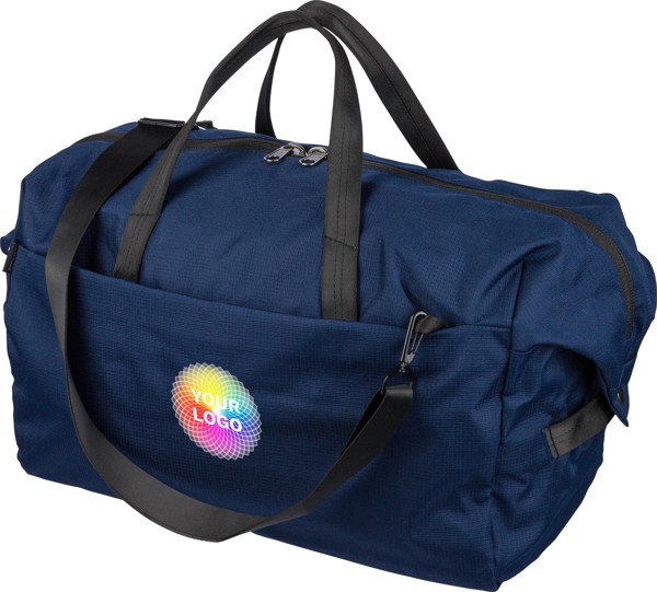 rPET (300D) polyester Ocean Bound sporttas Niv - zwart