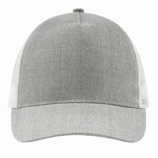 5-Panel Baseball Cap Casual Fit - Grey / White