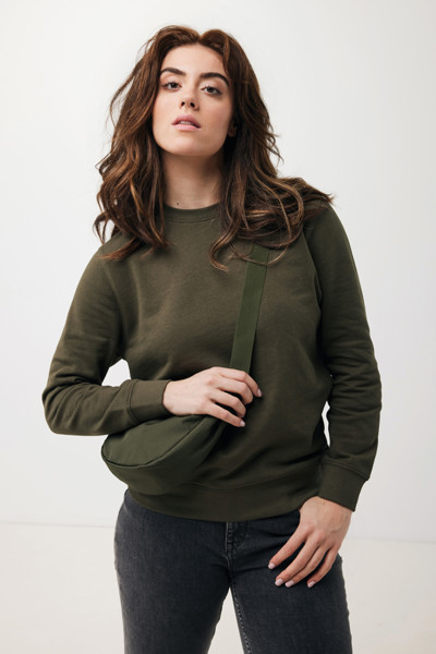 Lehká mikina Iqoniq Etosha z recykl. bavlny - Khaki / XXXL