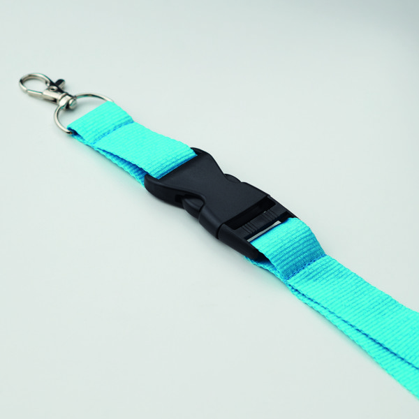 Lanyard 25mm gancho de metal Wide Lany - Azul Turquesa