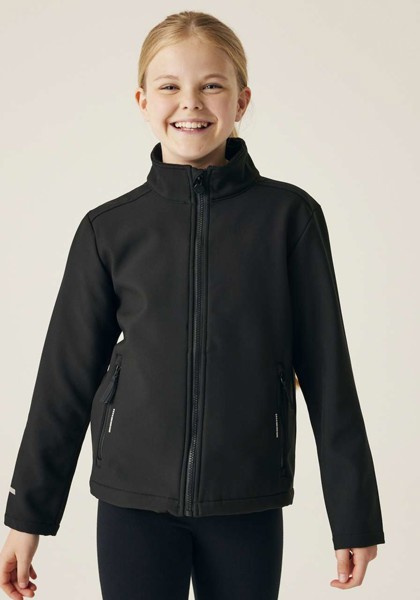 Junior Ablaze Softshell - Black / Classic Red / 5/6