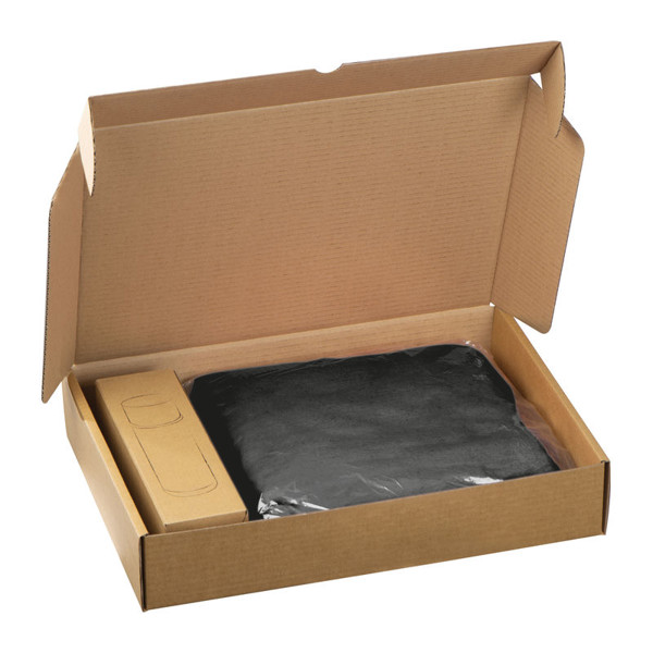 Set of Fleece Blanket and Thermo Flask Liverpool - Black